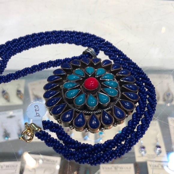 Genuine stone mandala Necklace - Picture 7 of 7